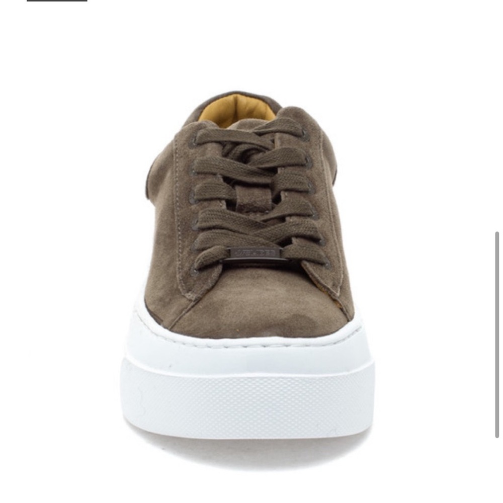 NWT J/SLIDES AMANDA Khaki Suede Sneaker - Picture 4 of 15